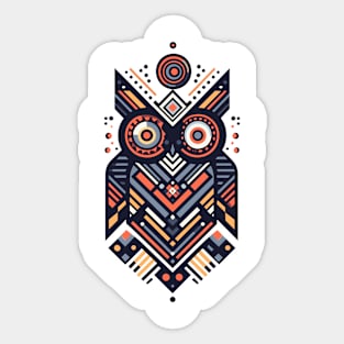 Abstract Animal Owl 2 Sticker